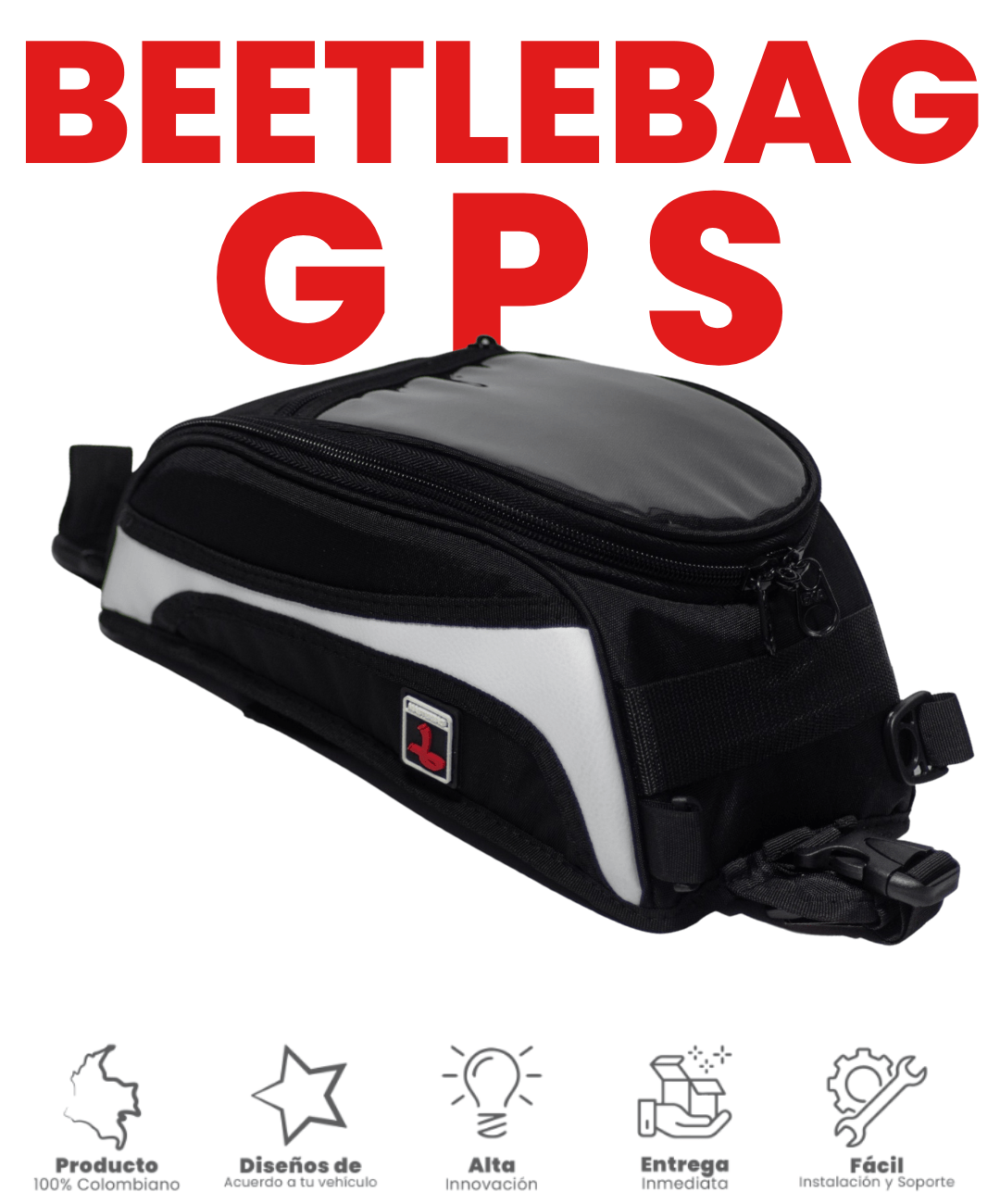 Tankbag Beetle | Bolsa Tanquera para Motocicleta