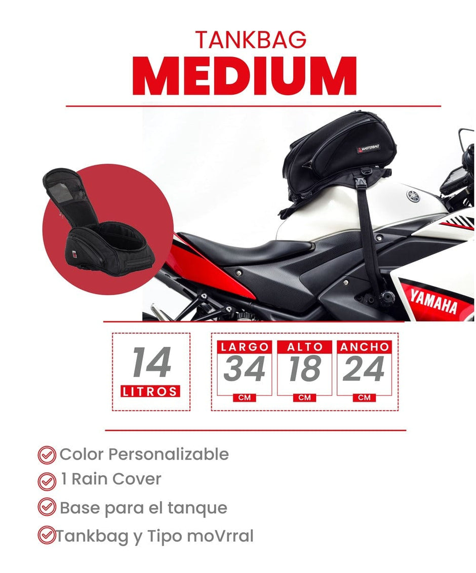 TankBag Medium | Bolsa Tanquera para Motocicleta