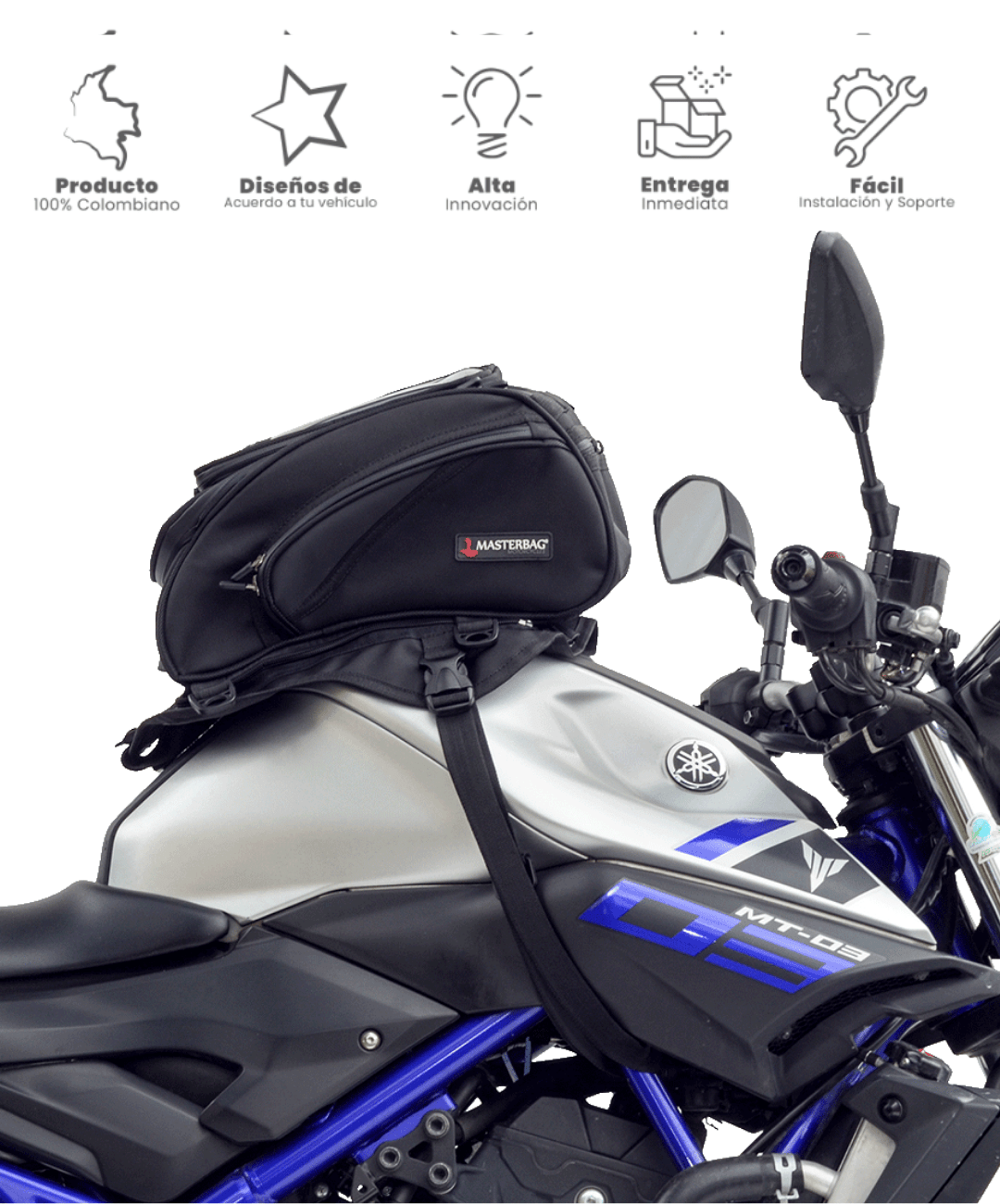 TankBag Medium | Bolsa Tanquera para Motocicleta